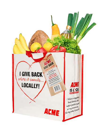 GIVE BACK WHERE IT COUNTS Reusable Bag - Acme GIVE BACK WHERE It